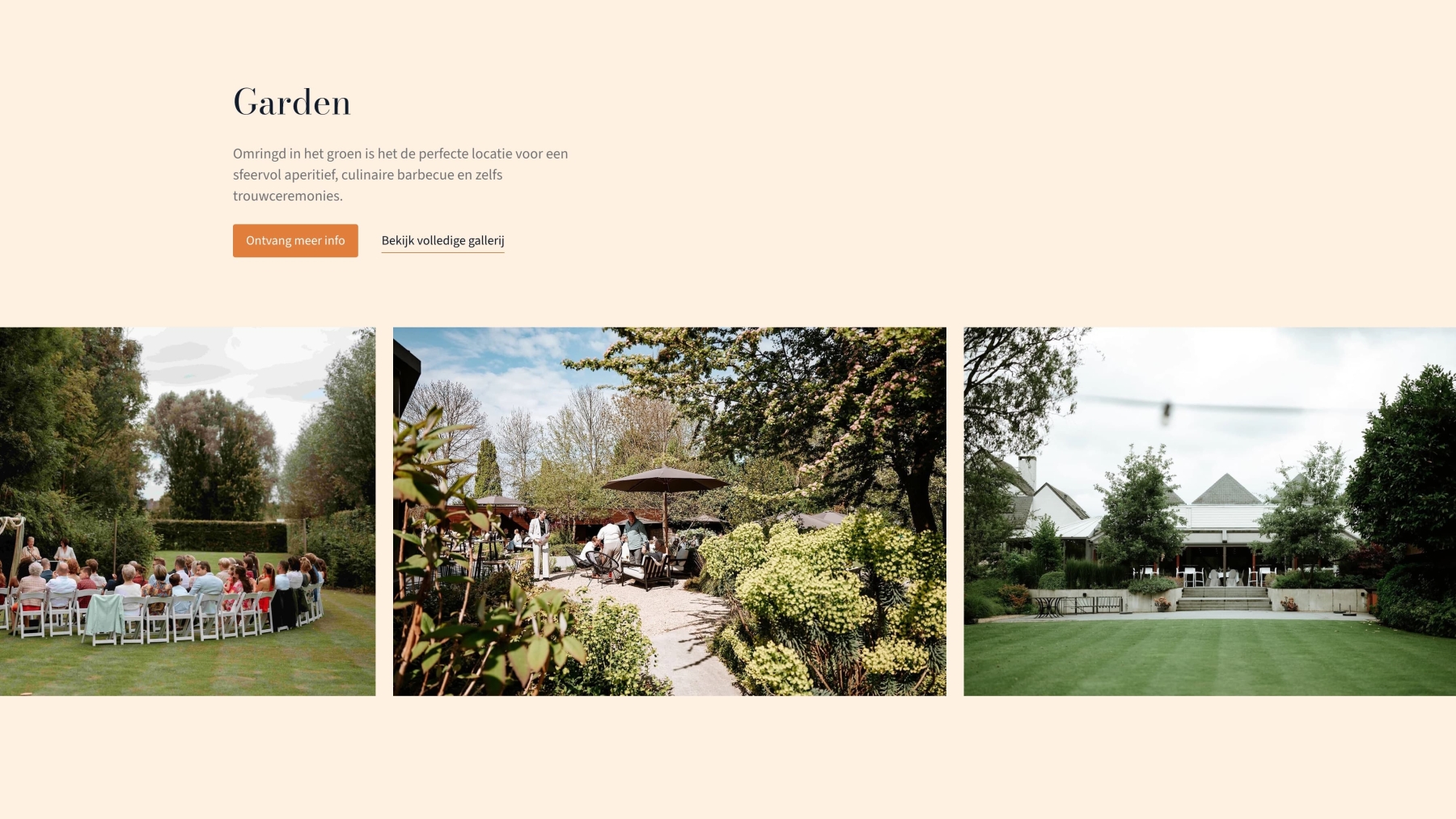 Screenshots van (details van) de Website die Hof ter Delft liet maken door Heave Websites & Webapps Antwerpen