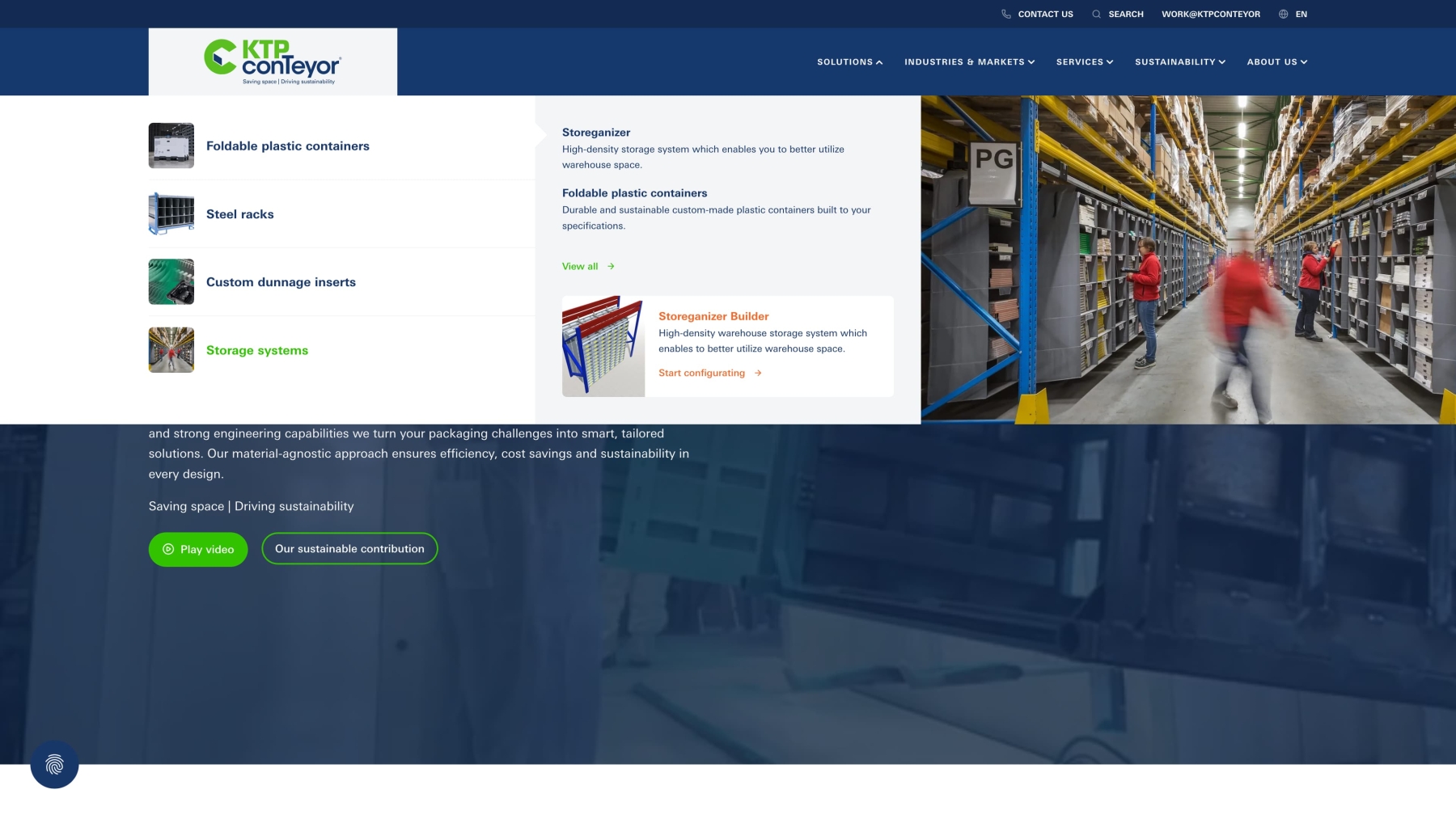Screenshots van (details van) de website die KTPconTeyor liet maken door Heave Webdesign Antwerpen