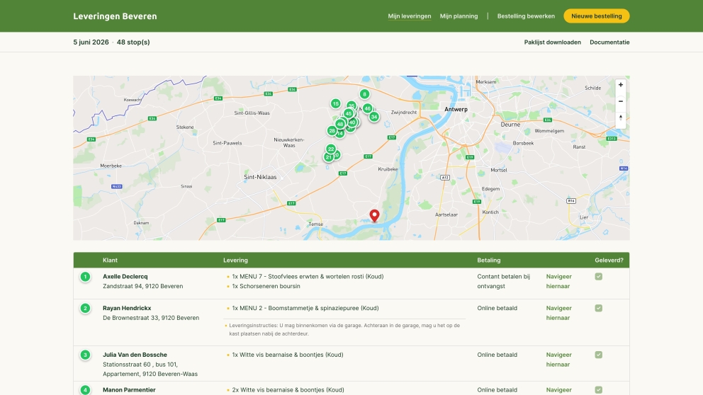 Digitale routeplanner