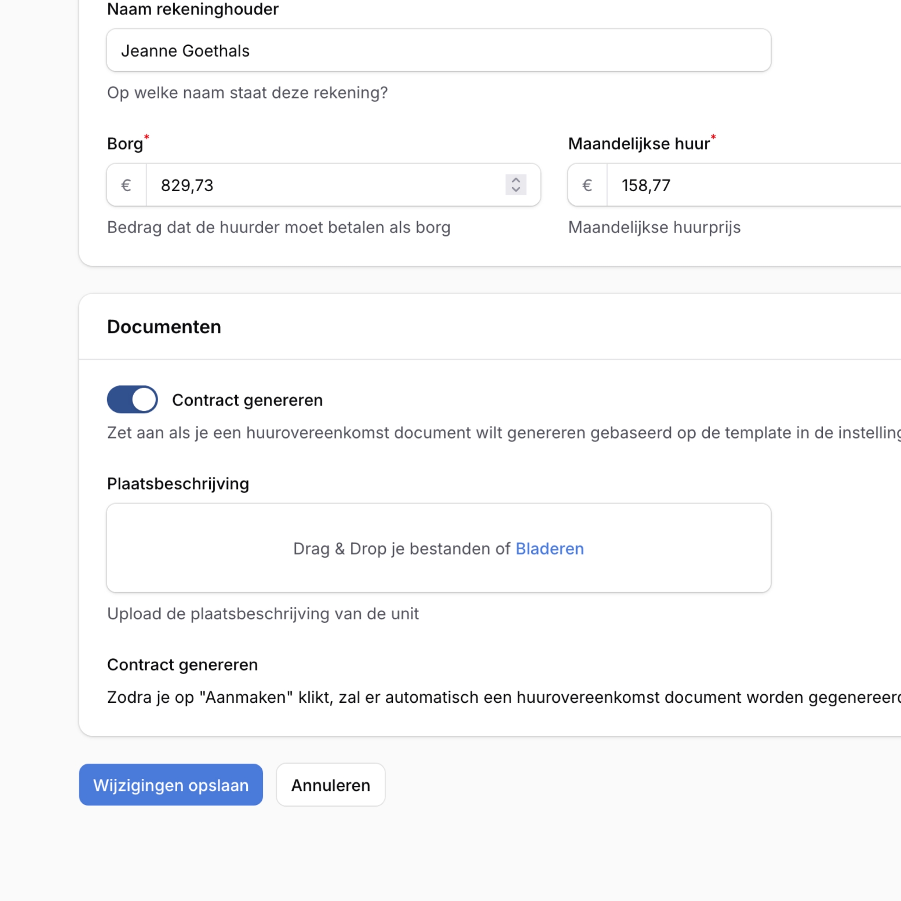 Screenshots van (details van) de Webapp die Yome Student Housing liet maken door Heave Websites & Webapps Antwerpen